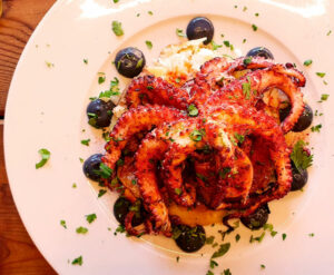 Pulpo a la brasa en Santanyí