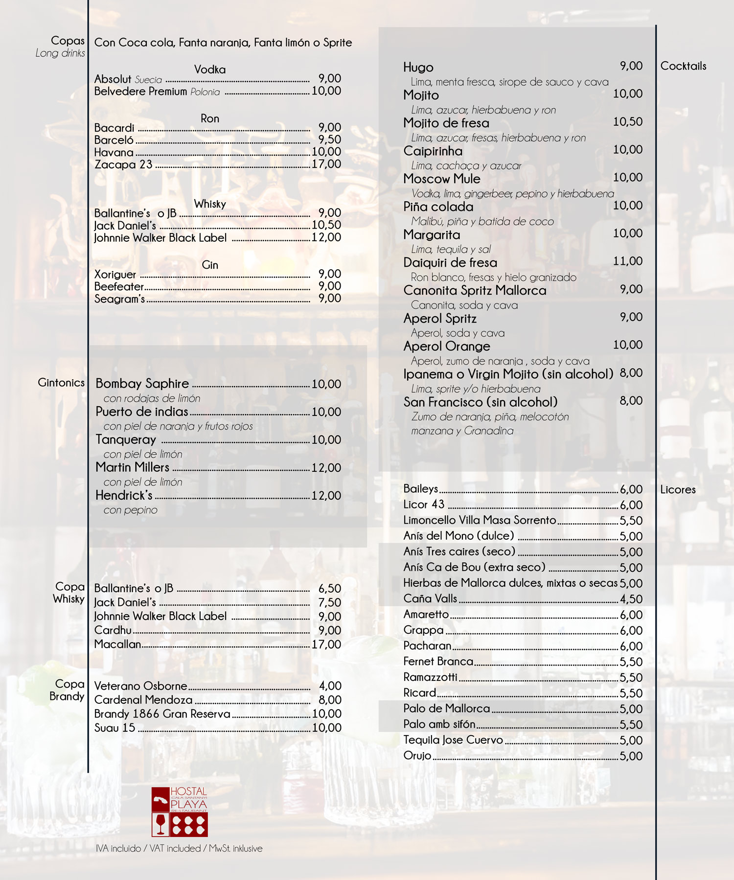 copas restaurante mallorca