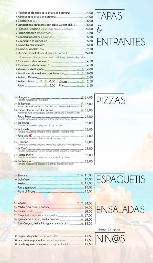 restaurante playa mallorca